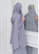 Muslim Hijab Dresses For Women -Standard Size Hooded Veiled Sheet 824 Gri