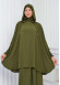 Muslim Hijab Dresses For Women -Standard Size Hooded Veiled Sheet 824 Yeşil