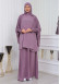 Muslim Hijab Dresses For Women -Standard Size Hooded Veiled Sheet 824 - lilac