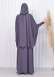 Muslim Hijab Dresses For Women -Standard Size Hooded Veiled Sheet 824 Antrasit