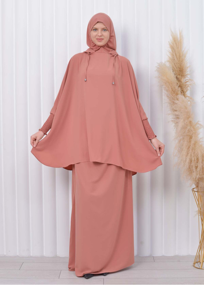 Muslim Hijab Dresses For Women -Standard Size Hooded Veiled Sheet 824 somon