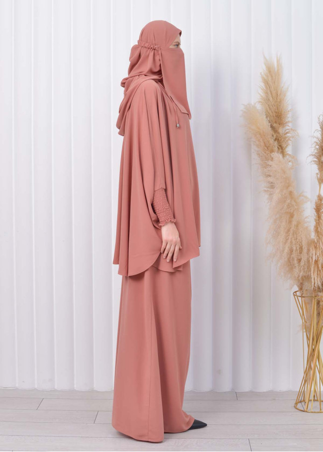 Muslim Hijab Dresses For Women -Standard Size Hooded Veiled Sheet 824 somon