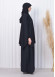 Muslim Hijab Dresses For Women -Standard Size Hooded Veiled Sheet 824 Siyah