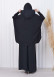 Muslim Hijab Dresses For Women -Standard Size Hooded Veiled Sheet 824 Siyah