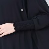 سدال شرعي طويل مع كبشون 3 قطع (شرشف,جلباب شرعي ) 824 Siyah