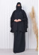 Muslim Hijab Dresses For Women -Standard Size Hooded Veiled Sheet 824 Siyah