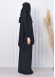 Muslim Hijab Dresses For Women -Standard Size Hooded Veiled Sheet 824 Siyah