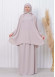 Muslim Hijab Dresses For Women -Standard Size Hooded Veiled Sheet 824 - ecru