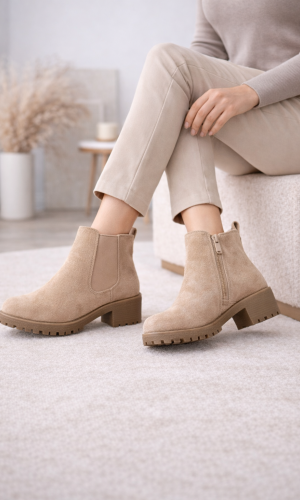 بوط كاحل شامواه بيج بنعل سميك 6307 - شوكو