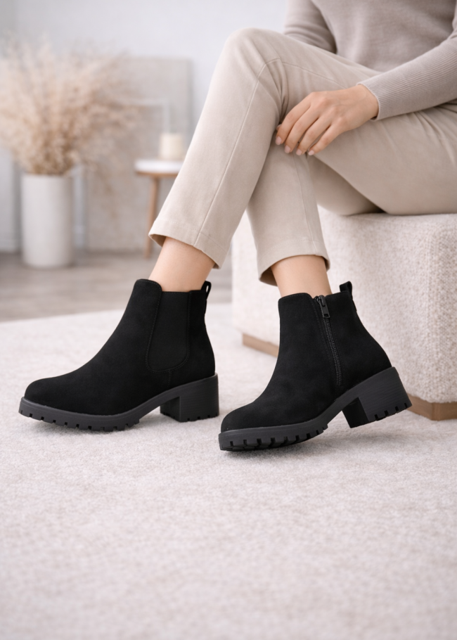 6307 حذاء نسائي شاموا - اسود