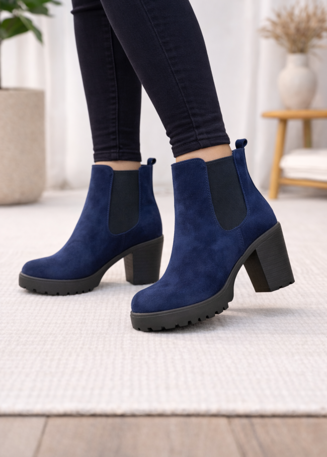 6309 حذاء نسائي شاموا - Dunkelblau