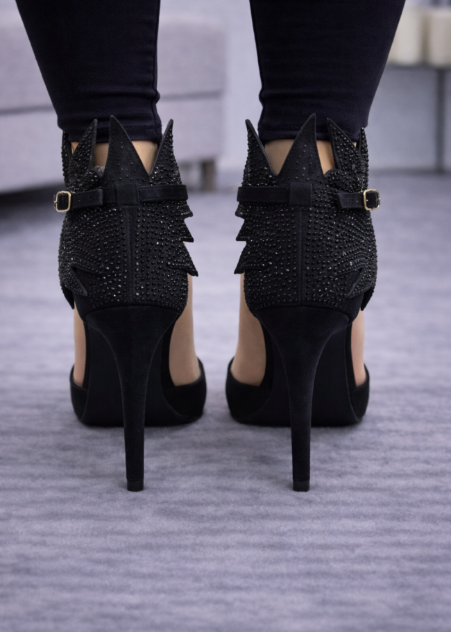 6310 حذاء نسائي ستراس  - black