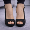 6311 حذاء نسائي ستراس - black