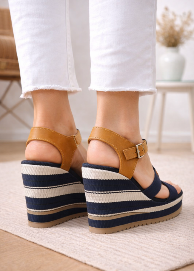 6315 حذاء نسائي صيفي - Dunkelblau