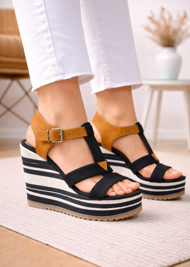 6315 حذاء نسائي صيفي - اسود