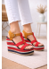 6315 حذاء نسائي صيفي - احمر
