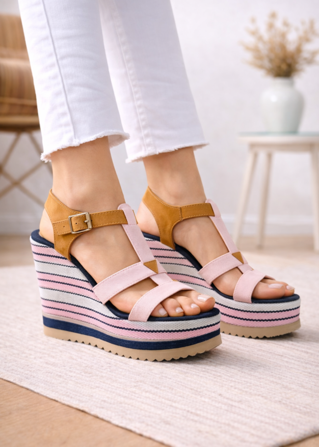 6315 حذاء نسائي صيفي - pink