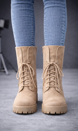 بوط شاموا برباط وتصميم عسكري عصري 6318 - شوكو