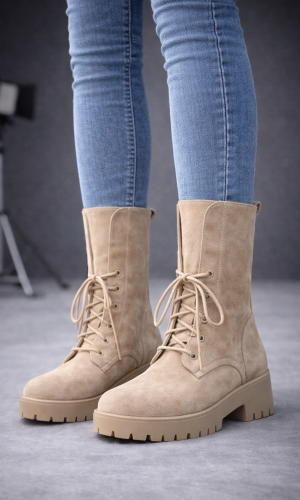 بوط شاموا برباط وتصميم عسكري عصري 6318 - شوكو