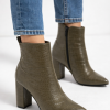 6321 حذاء نسائي محجر - Khaki