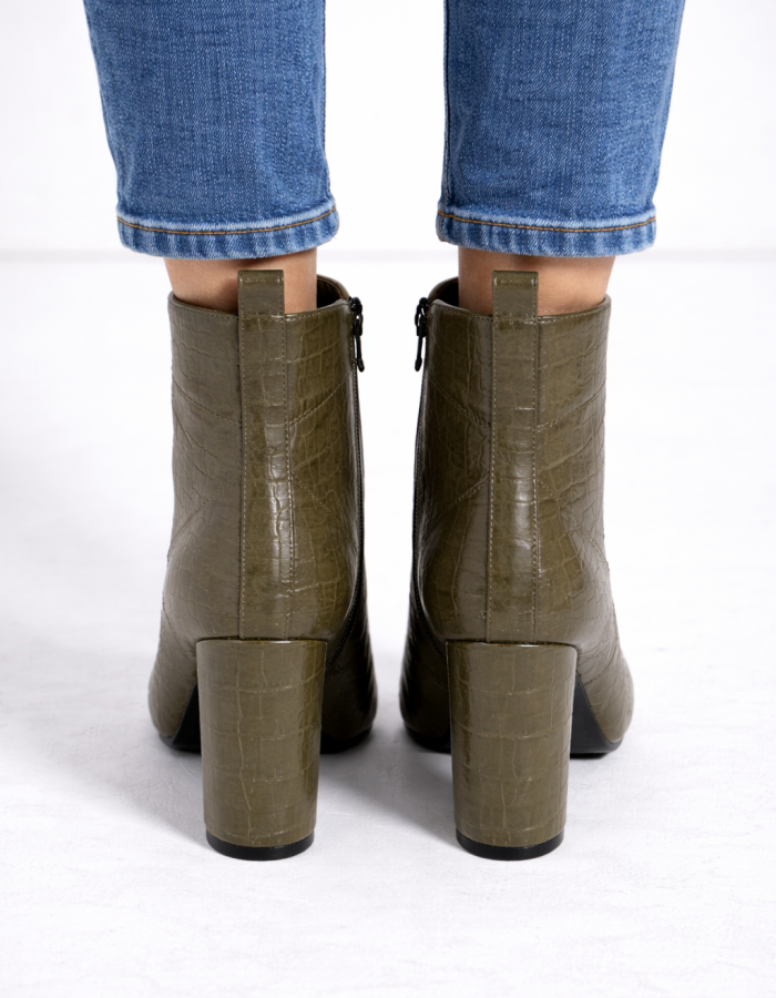 6321 حذاء نسائي محجر - Khaki