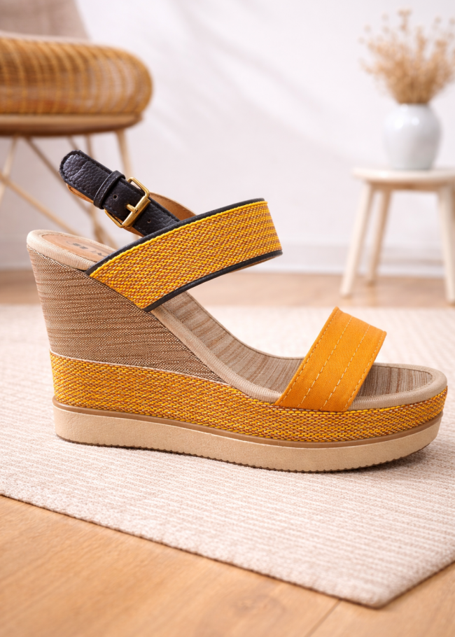 6322 حذاء نسائي صيفي - yellow