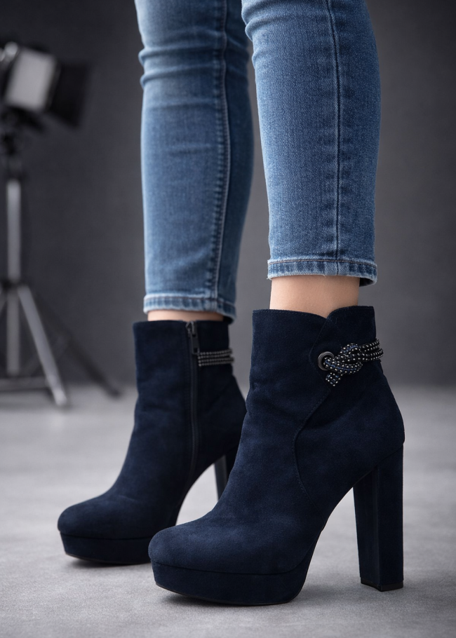 6323 حذاء نسائي شاموا - كحلي