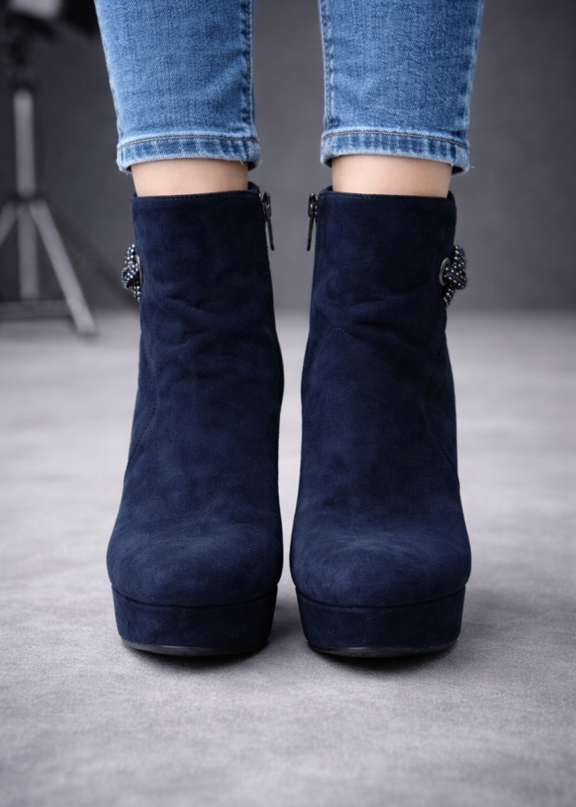 6323 حذاء نسائي شاموا - كحلي