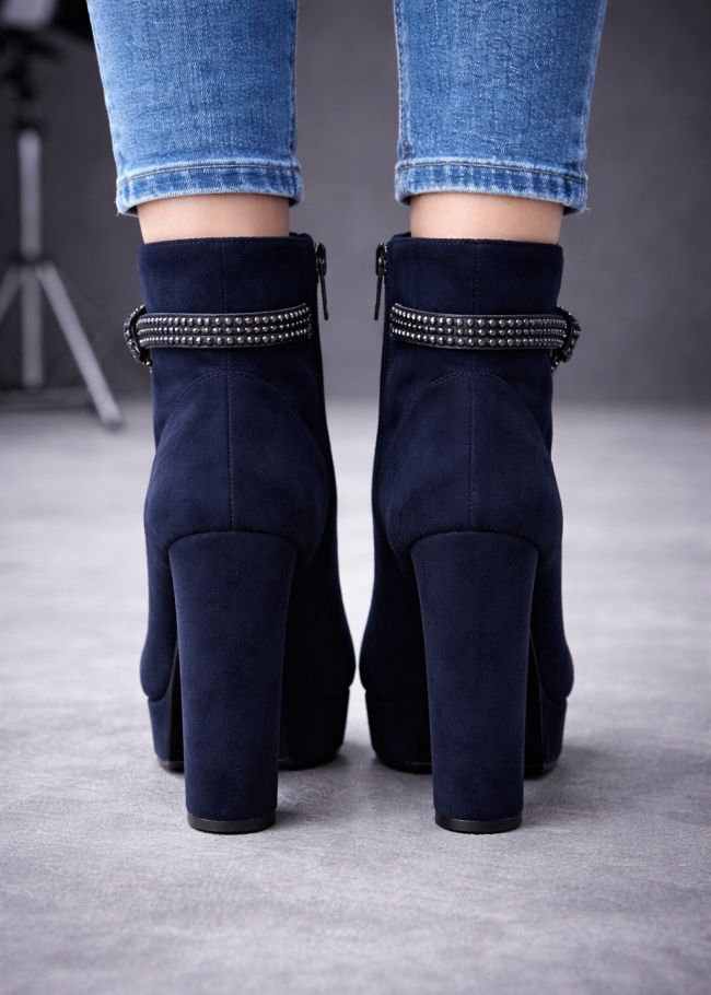 6323 حذاء نسائي شاموا - كحلي