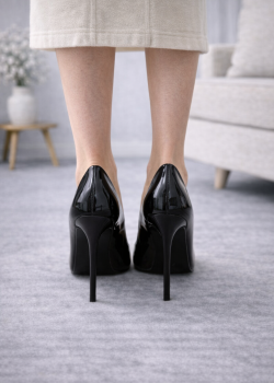 Classic Patent Stiletto Pumps 6301 - pink