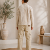 3552  طقم صبياني أتيكيت ثانك - Beige
