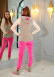 4-PIECE VELVET SUIT LOVE YOU EMBROIDERED WOMEN'S TRACKSUIT - VEST - T-SHIRTS - TROUSERS - SOCKS 1086 Açık kahverengi