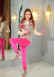 4-PIECE VELVET SUIT LOVE YOU EMBROIDERED WOMEN'S TRACKSUIT - VEST - T-SHIRTS - TROUSERS - SOCKS 1086 Açık kahverengi