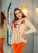 4-PIECE VELVET SUIT LOVE YOU EMBROIDERED WOMEN'S TRACKSUIT - VEST - T-SHIRTS - TROUSERS - SOCKS 1086 Bej
