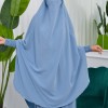 سدال شرعي قطعتين قماش المدينة بكبيشون مدمج وأكمام زم (شرشف , جلباب شرعي) 822 Bebe Mavi