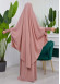 Muslim Dresses For Women ,Abayas Prayer Islamic Clothes Long dress Hijab Bonnet 2Pieces Sleeve Hijab Sheet 822 Pudra