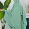 سدال شرعي قطعتين قماش المدينة بكبيشون مدمج وأكمام زم (شرشف , جلباب شرعي) 822 Mint