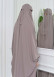 Muslim Dresses For Women ,Abayas Prayer Islamic Clothes Long dress Hijab Bonnet 2Pieces Sleeve Hijab Sheet 822 - light brown