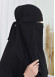 Muslim Dresses For Women ,Abayas Prayer Islamic Clothes Long dress Hijab Bonnet 2Pieces Sleeve Hijab Sheet 822 Siyah