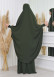 Muslim Dresses For Women ,Abayas Prayer Islamic Clothes Long dress Hijab Bonnet 2Pieces Sleeve Hijab Sheet 822 Haki