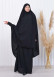 ISLAMIC WEARING Hijab 2Pieces Madine LIGRA Sleeve 822 Siyah