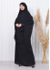 ISLAMIC WEARING Hijab 2Pieces Madine LIGRA Sleeve 822 Siyah