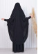 ISLAMIC WEARING Hijab 2Pieces Madine LIGRA Sleeve 822 Siyah