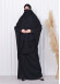 ISLAMIC WEARING Hijab 2Pieces Madine LIGRA Sleeve 822 Siyah