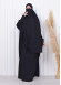 ISLAMIC WEARING Hijab 2Pieces Madine LIGRA Sleeve 822 Siyah