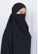 ISLAMIC WEARING Hijab 2Pieces Madine LIGRA Sleeve 822 Siyah