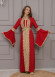 Altın işlemli  kaftan Abiye Elbise 4117 - Bordo
