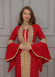 Altın işlemli  kaftan Abiye Elbise 4117 - Bordo