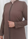 Big Size Women's Abaya 624 açık kahve