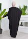 Beaded Lace Bat Sleeve Hijab Evening Dress Abaya 657 Siyah